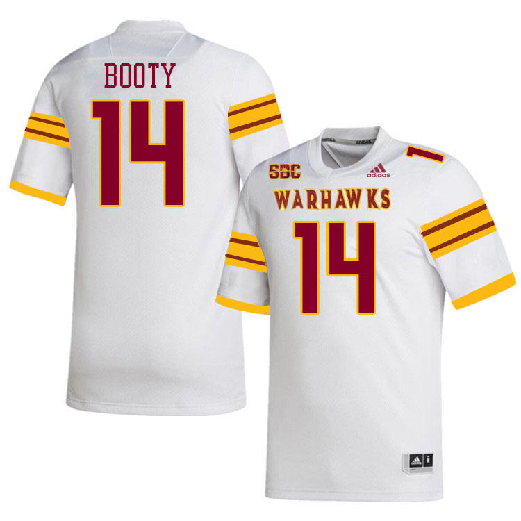 #14 General Booty Louisiana-Monroe Warhawks College Football Jerseys Stitched-White